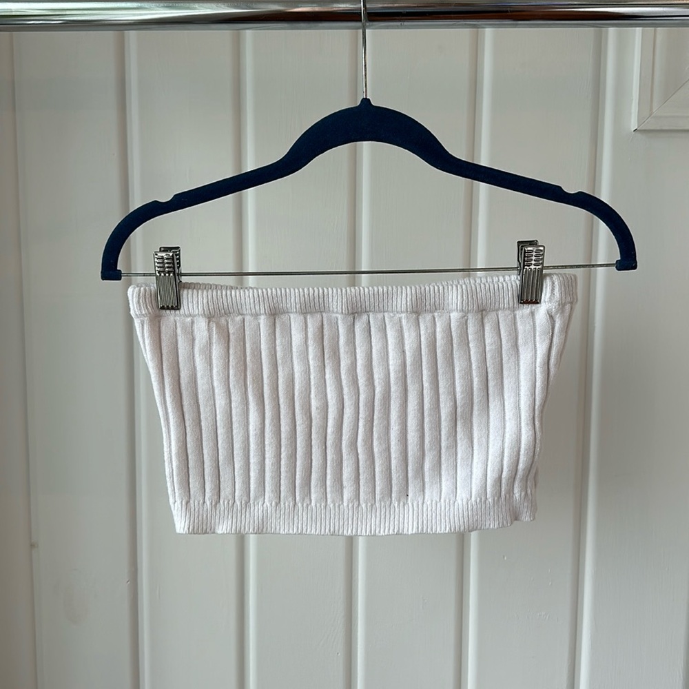 Primp Crescent Bandeau Sweater Top
